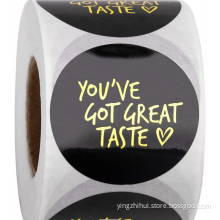 Great taste Stickers Other Logo Stickers Clear Label